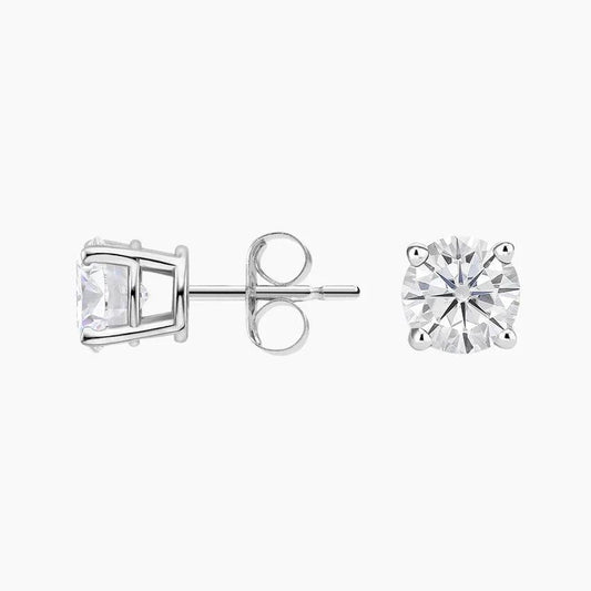 Boucles d'oreilles à tige en moissanite VVS
