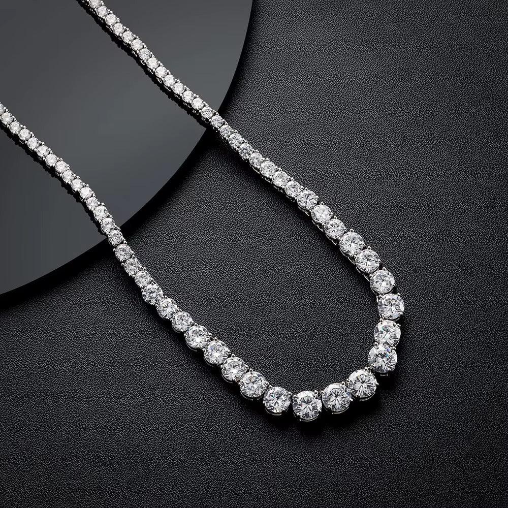 3–5 mm Moissanit-Tenniskette – VVS-Diamanten
