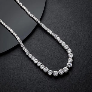 3–5 mm Moissanit-Tenniskette – VVS-Diamanten