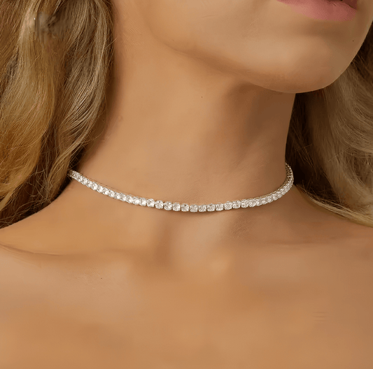 RussMoon Moissanite Tennis Necklace